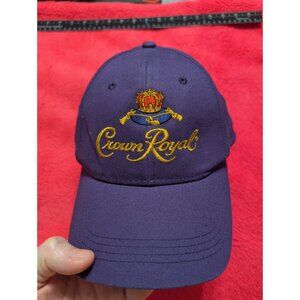 Crown Royal Purple Gold Logo Hat Cap Capamerica 100% Cotton Adjustable
